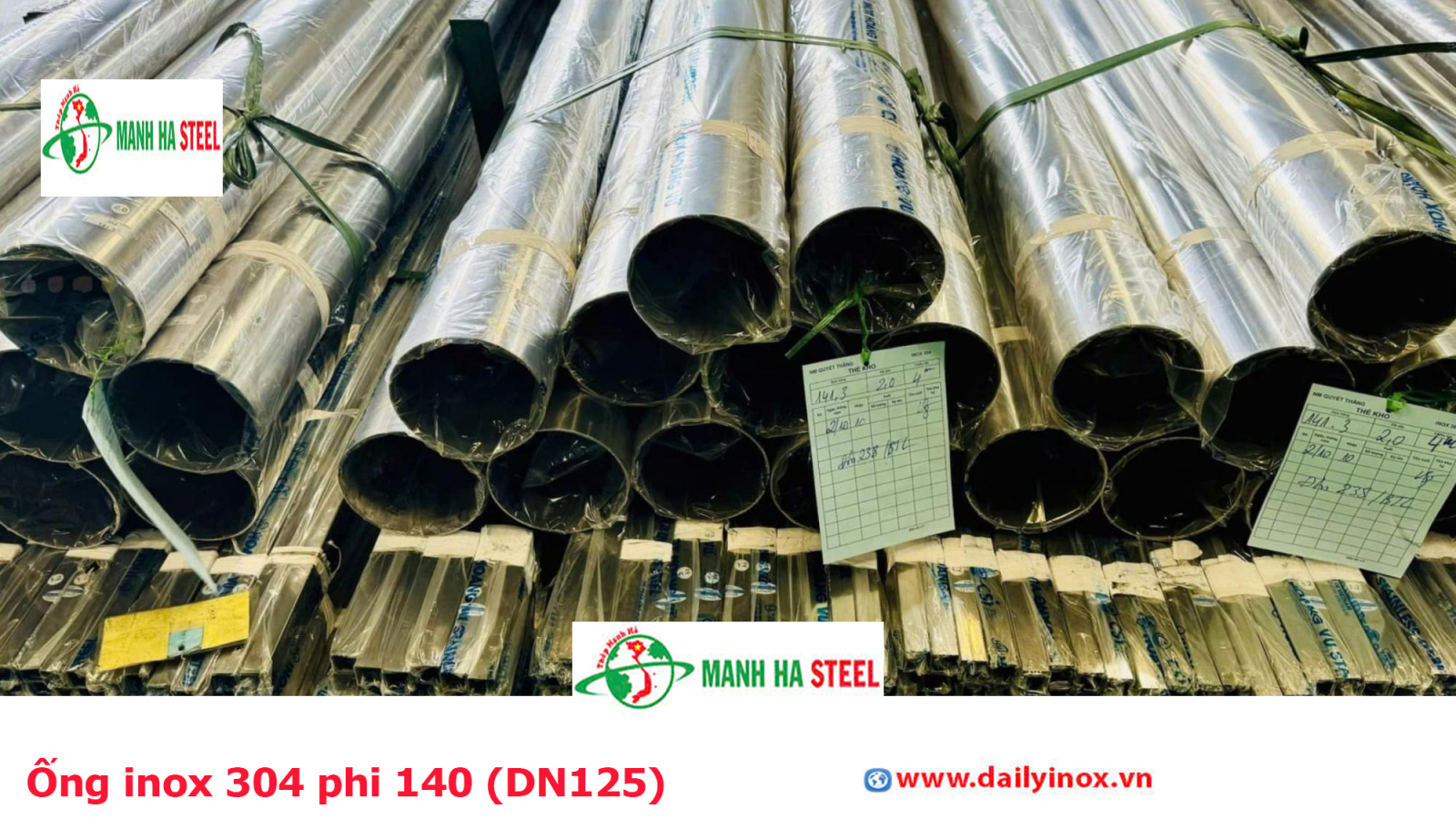 Bảng Báo Giá Ống inox 304 phi 140 (DN125)