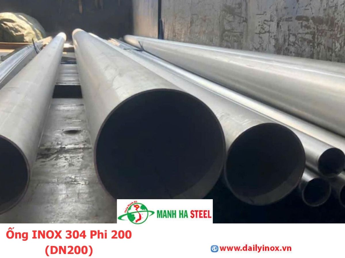 Bảng Báo Giá Ống INOX 304 Phi 200 (DN200)