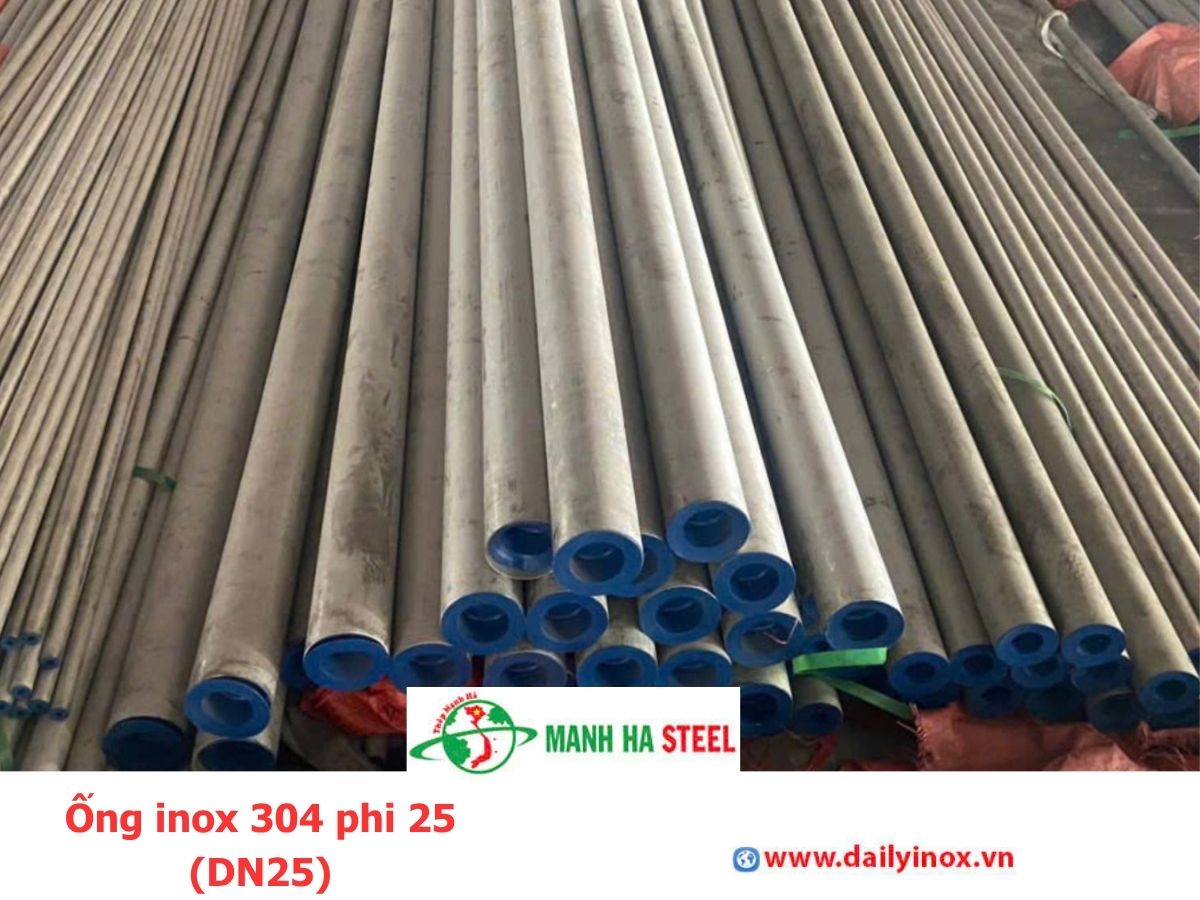 Bảng Báo Giá Ống inox 304 phi 25 (DN25)