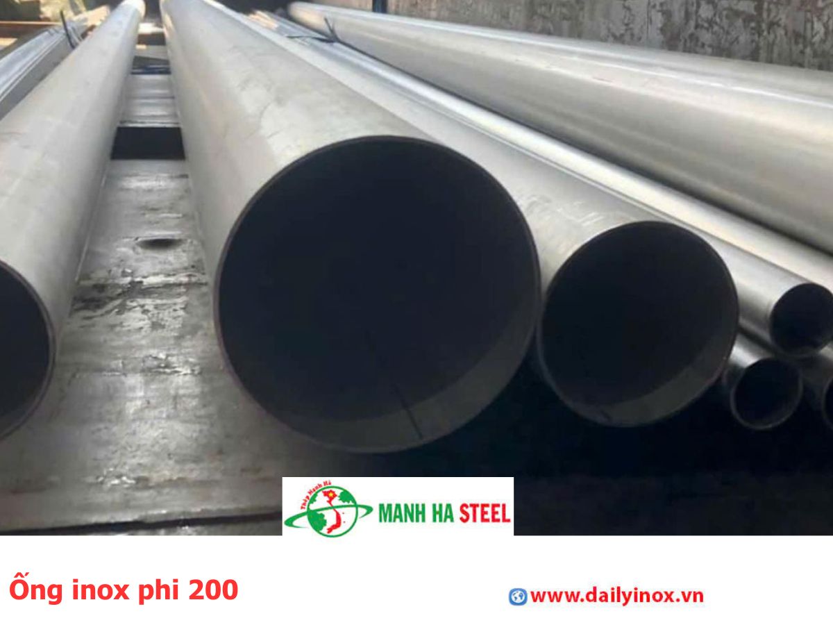 Ống đúc inox Trung Quốc 200 mm, Ống thép đúc inox Trung Quốc 200 mm