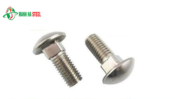 Bulông đầu tròn cổ vuông inox