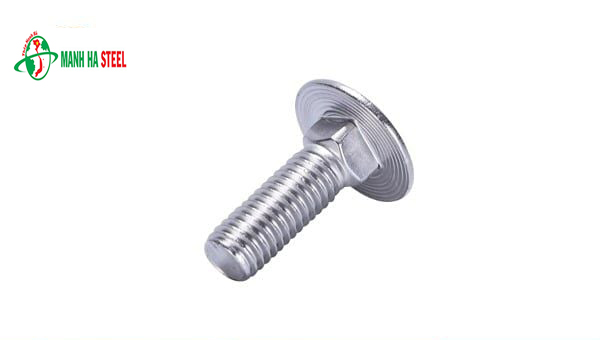 Bulông đầu tròn cổ vuông inox