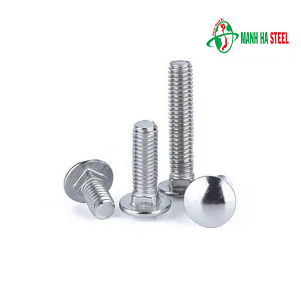 Bulông đầu tròn cổ vuông inox