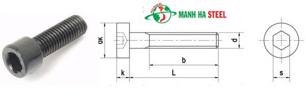 Bulông lục giác chìm bằng inox 304