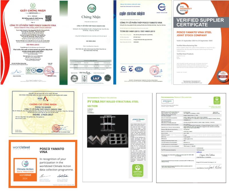 Bảng Báo Giá Thép Hình Posco