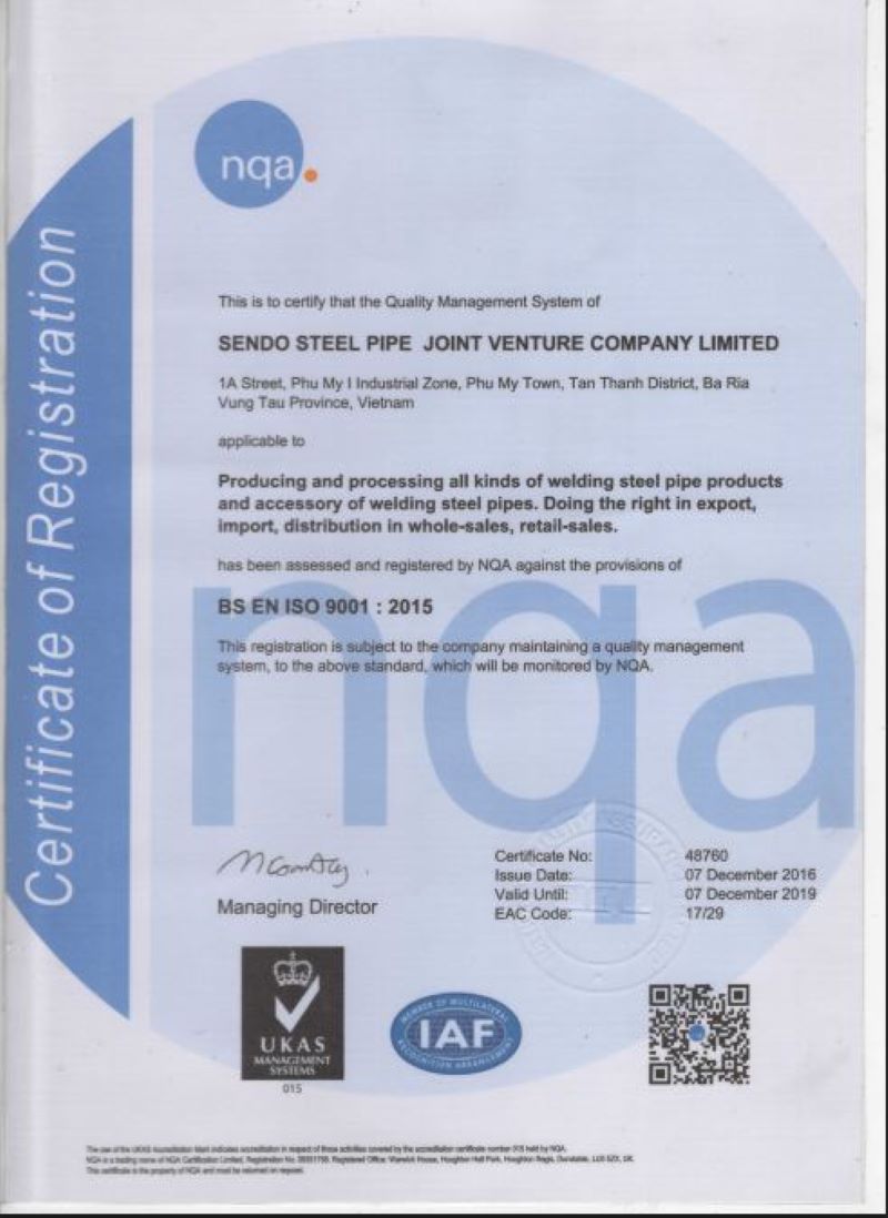 Bảng Báo Giá Thép Hộp Việt Nhật