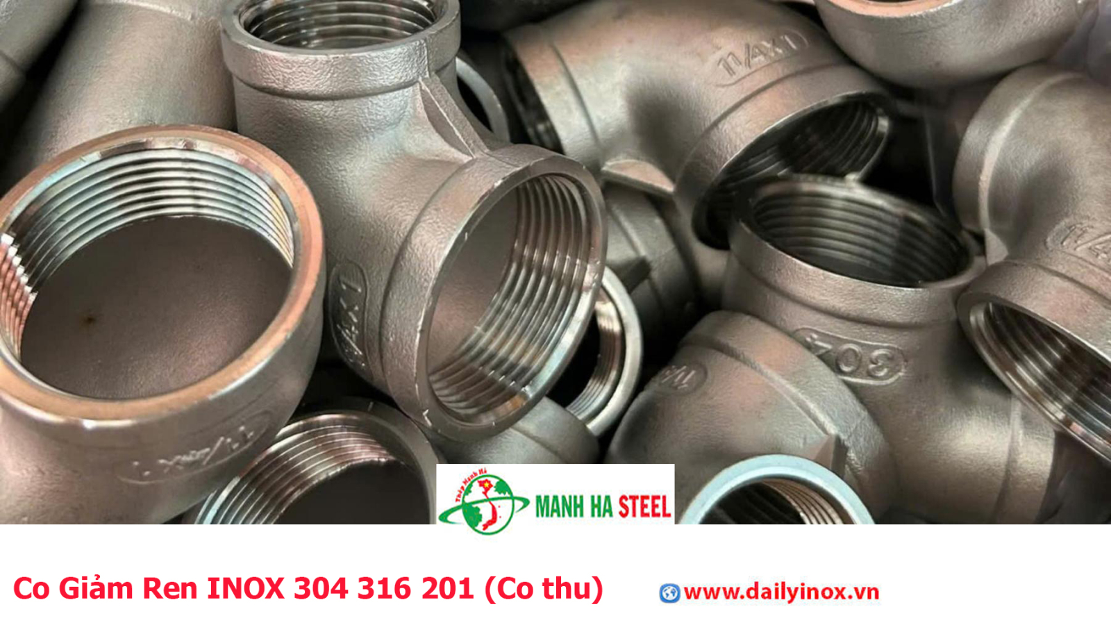 Co Giảm Ren INOX 304 316 201 (Co thu)