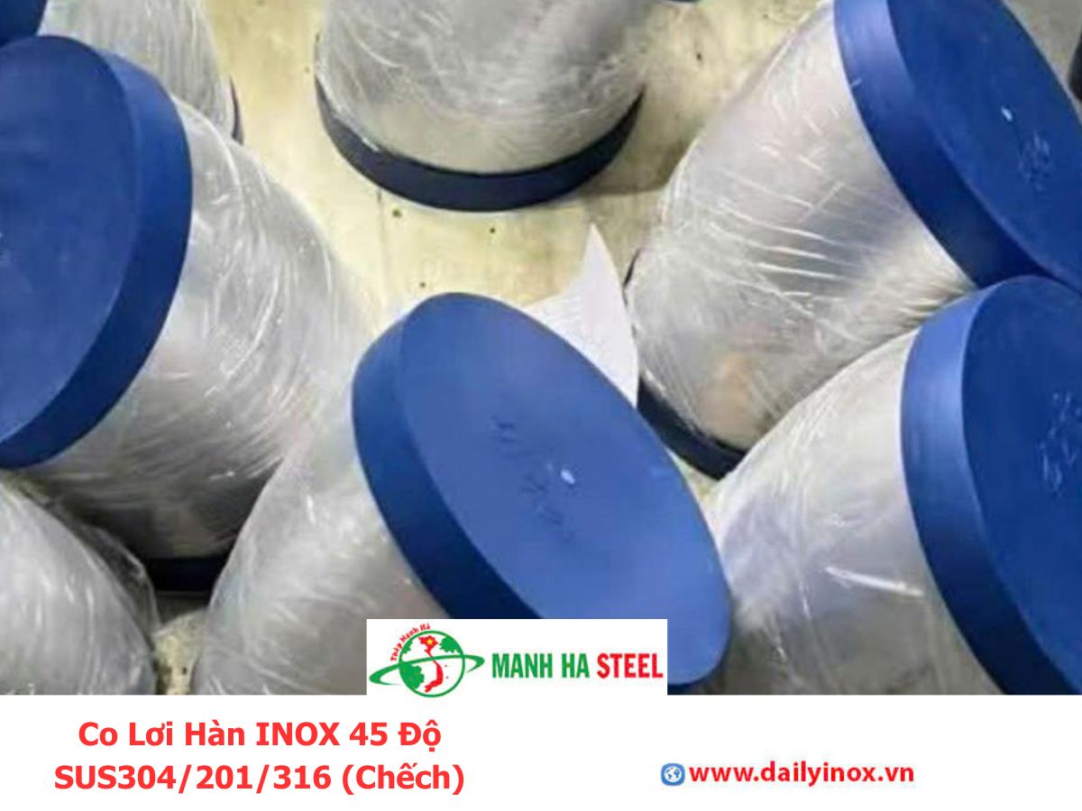 Co Lơi Hàn INOX 45 Độ SUS304/201/316 (Chếch)