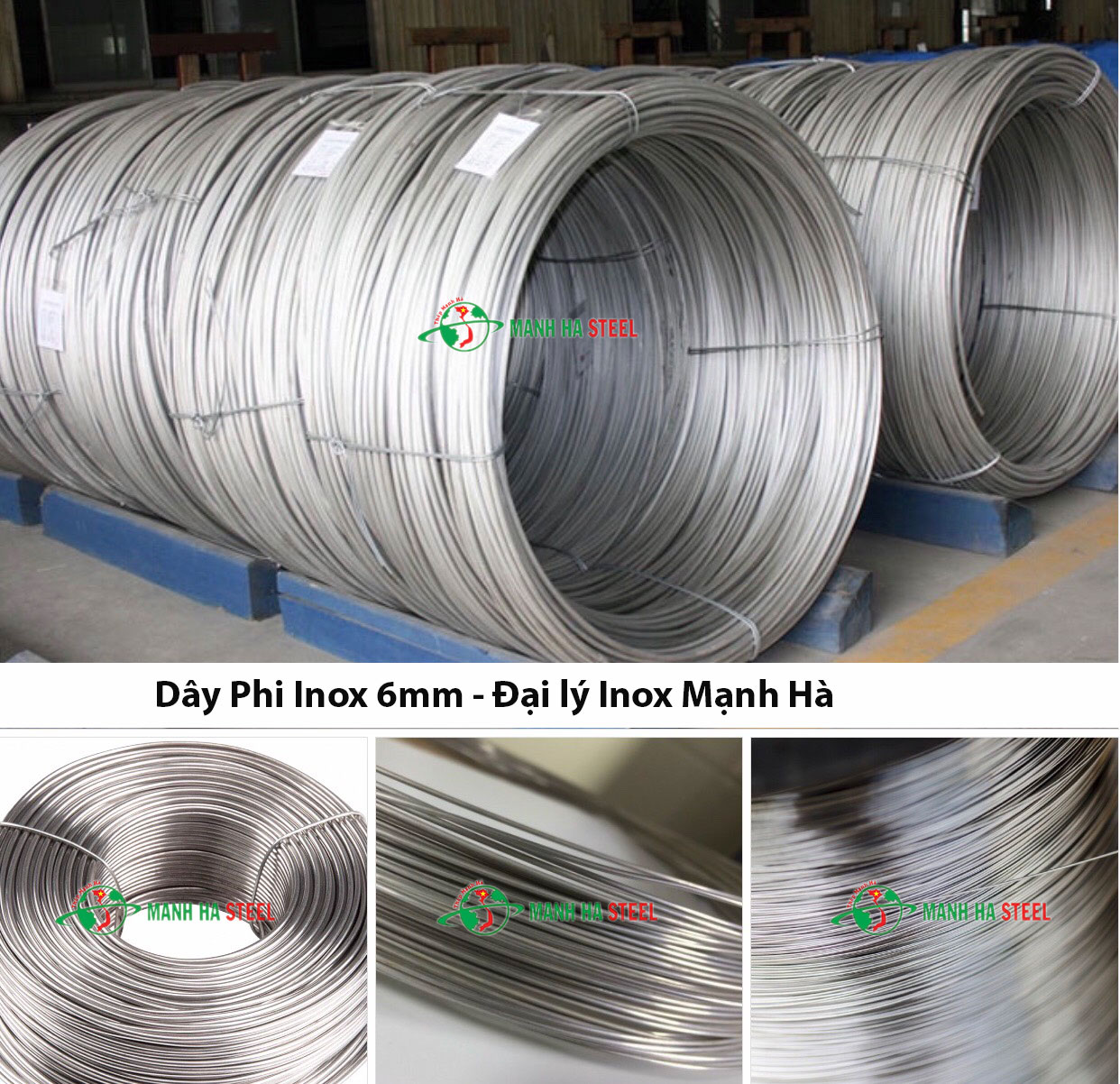 Dây Phi Inox 6mm - Đại Lý Inox Mạnh Hà Kèm Bảng Giá