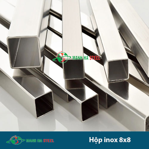 Hộp Inox Vuông Công Nghiệp 8x8 - Đại lý Inox Mạnh Hà