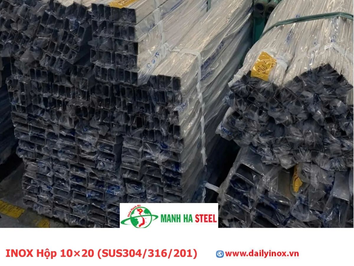Bảng Báo Giá INOX Hộp 10×20 (SUS304/316/201)