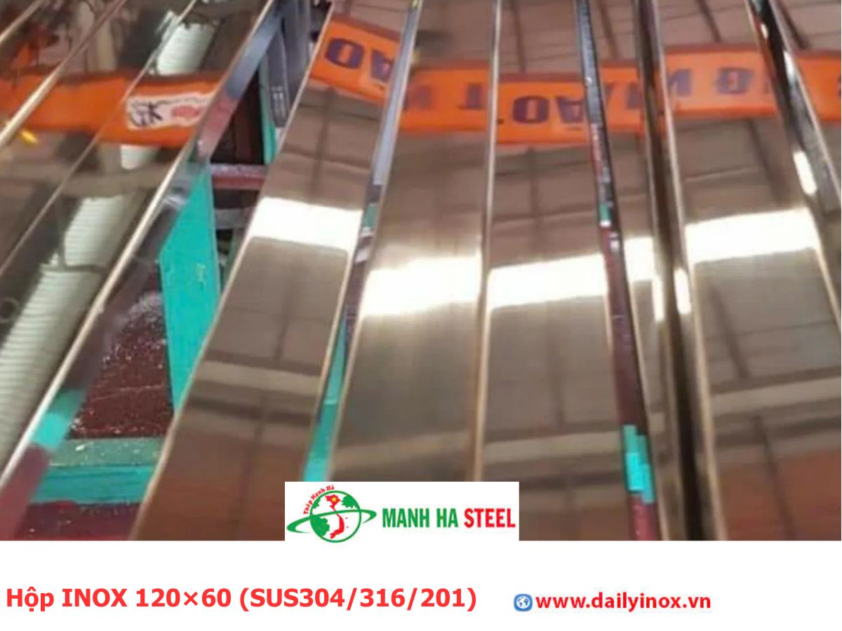 Bảng Báo Giá Hộp INOX 120×60 (SUS304/316/201)