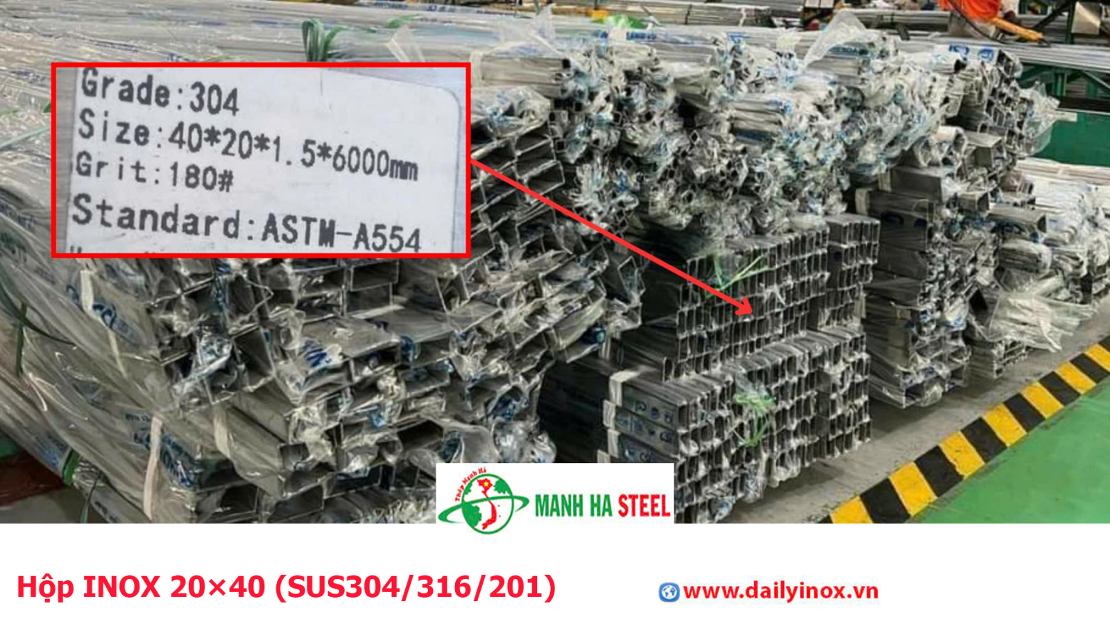 Bảng Báo Giá Hộp INOX 20×40 (SUS304/316/201)