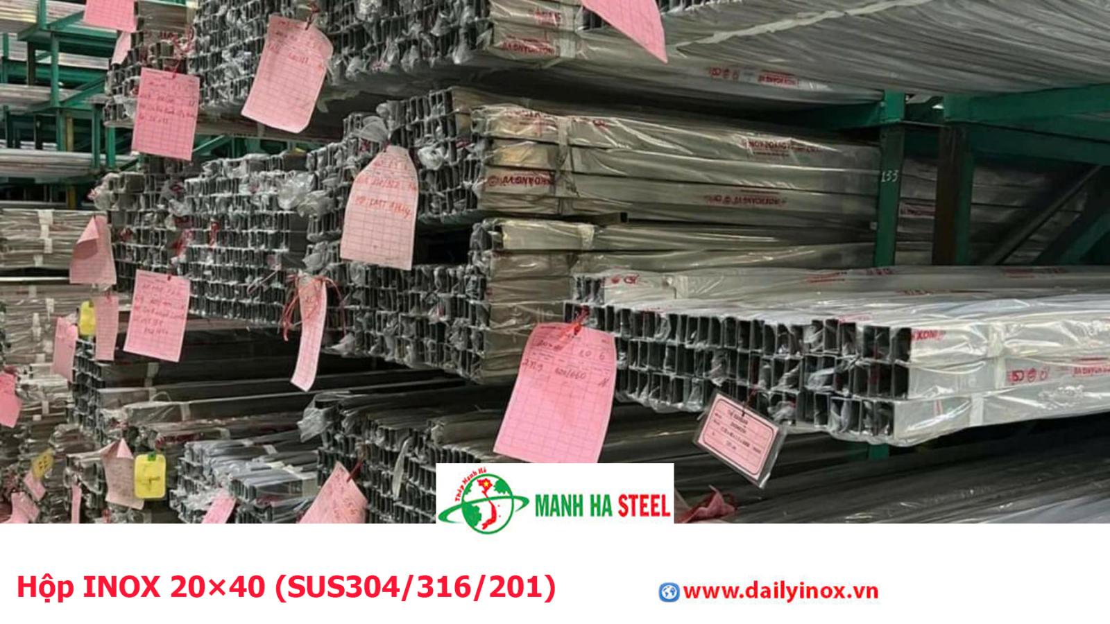 Bảng Báo Giá Hộp INOX 20×40 (SUS304/316/201)