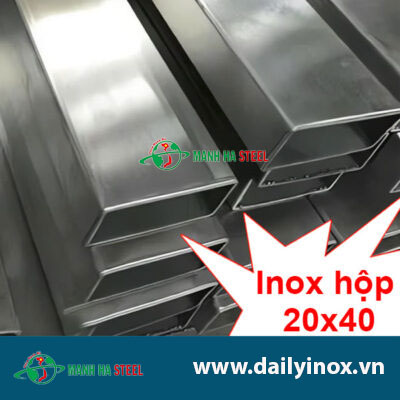 Hộp Inox Chữ Nhật 20.0x40.0mm - Đại lý Inox Mạnh Hà và Bảng Giá
