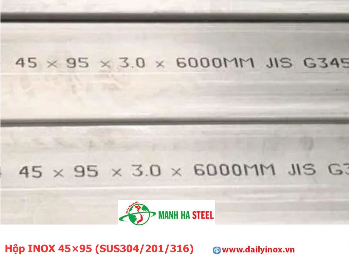 Bảng Báo Giá Hộp INOX 45×95 (SUS304/201/316)