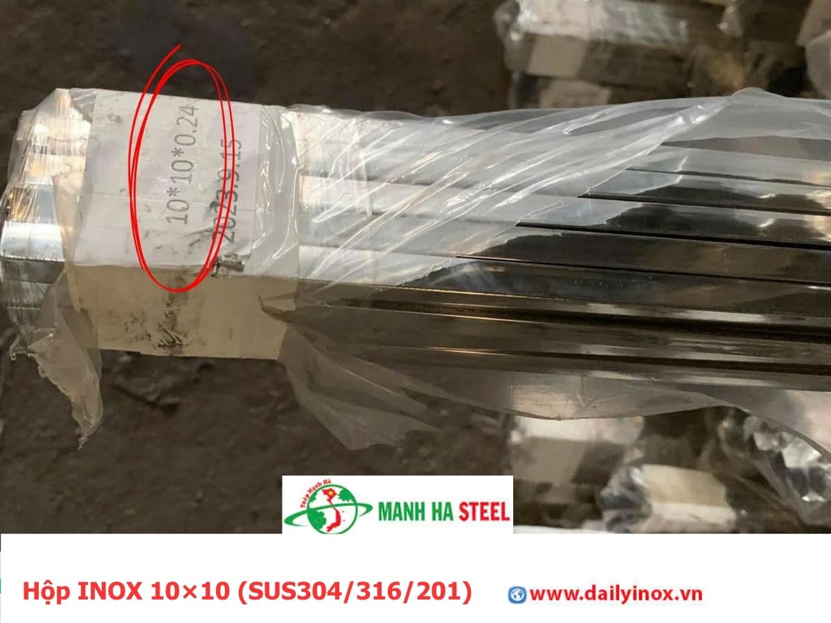 Bảng Báo Giá Hộp INOX 10×10 (SUS304/316/201)