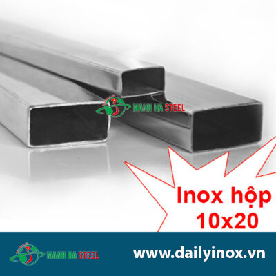Hộp Inox Chữ Nhật 10.0x20.0mm - Đại lý Inox Mạnh Hà và Bảng Giá