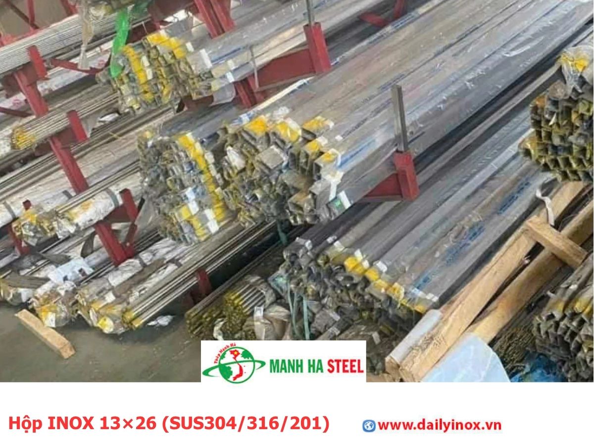 Bảng Báo Giá Hộp INOX 13×26 (SUS304/316/201)