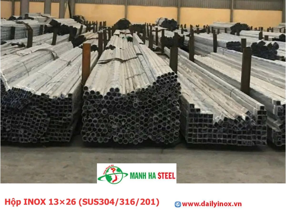 Bảng Báo Giá Hộp INOX 13×26 (SUS304/316/201)