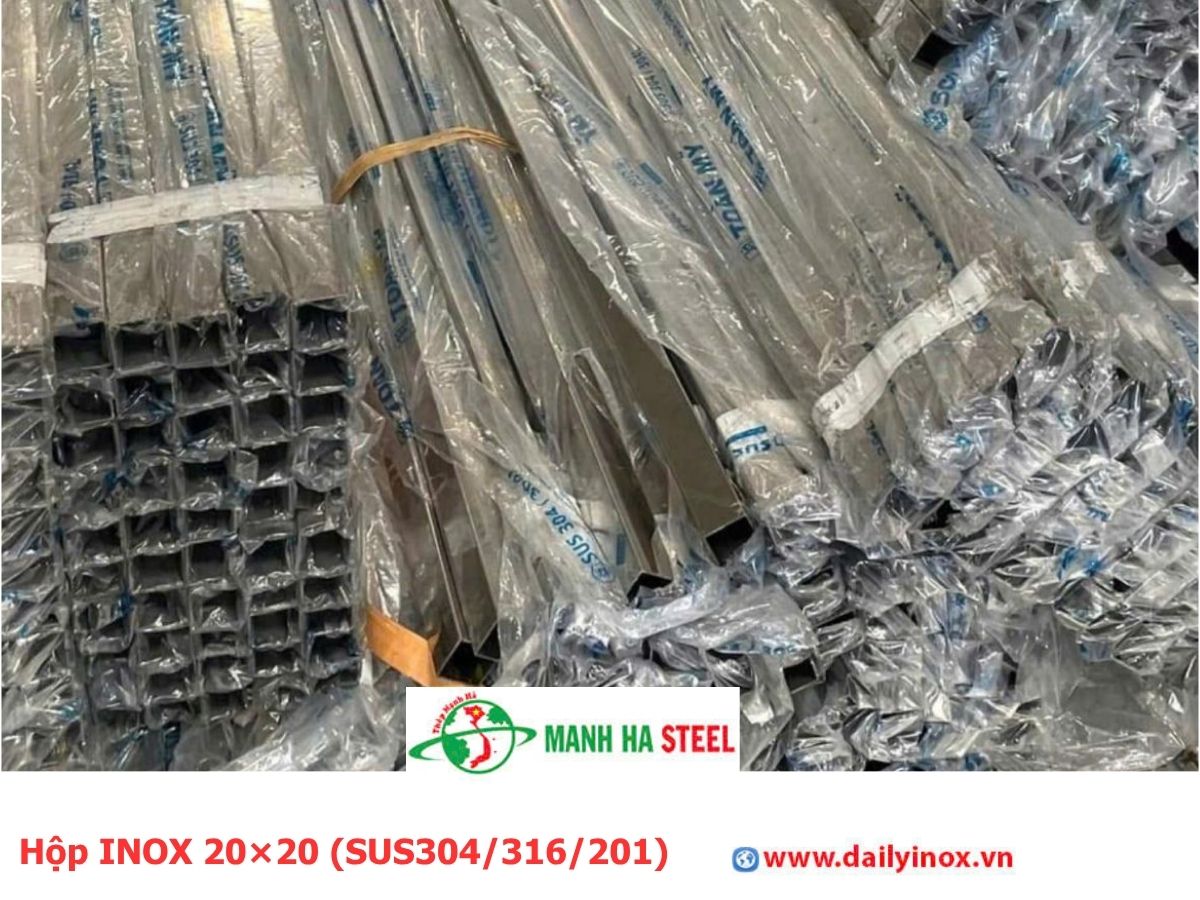 Bảng Báo Giá Hộp INOX 20×20 (SUS304/316/201)