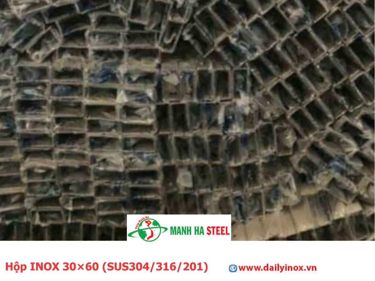 Bảng Báo Giá Hộp INOX 30×60 (SUS304/316/201)