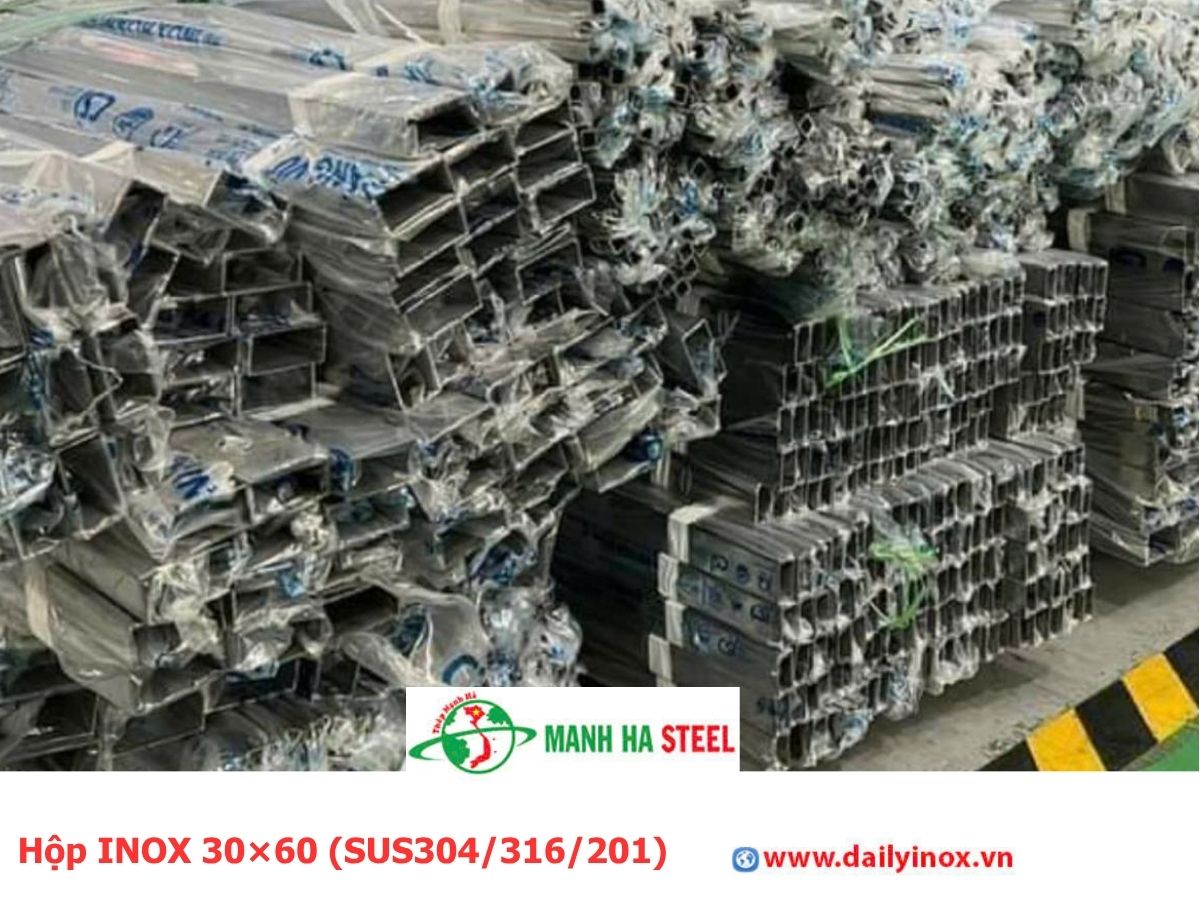 Bảng Báo Giá Hộp INOX 30×60 (SUS304/316/201)