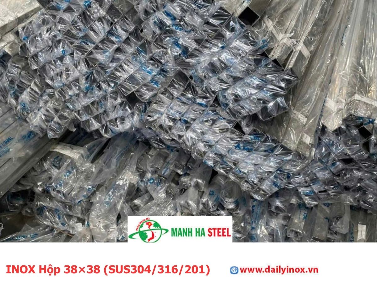 Bảng Báo Giá INOX Hộp 38×38 (SUS304/316/201)