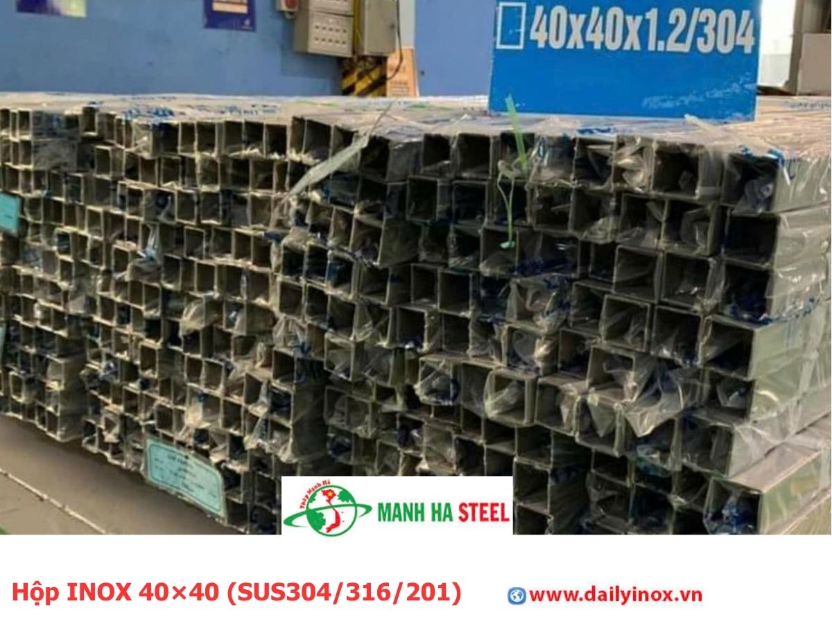 Bảng Báo Giá Hộp INOX 40×40 (SUS304/316/201)