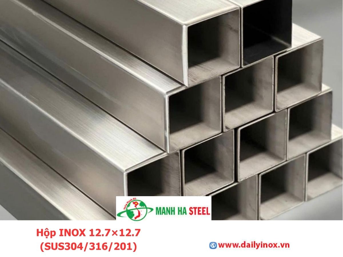 Bảng Báo Giá Hộp INOX 12.7×12.7 (SUS304/316/201)