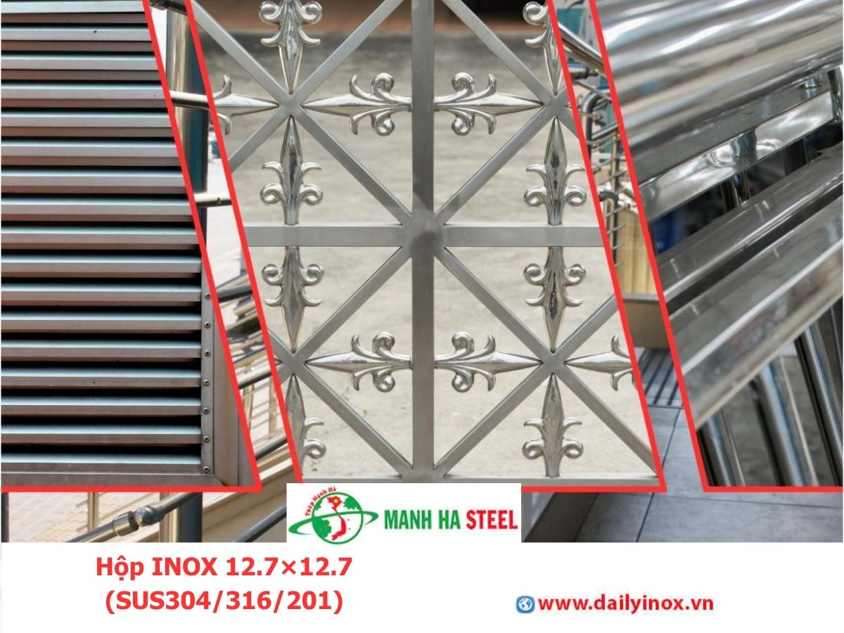 Bảng Báo Giá Hộp INOX 12.7×12.7 (SUS304/316/201)