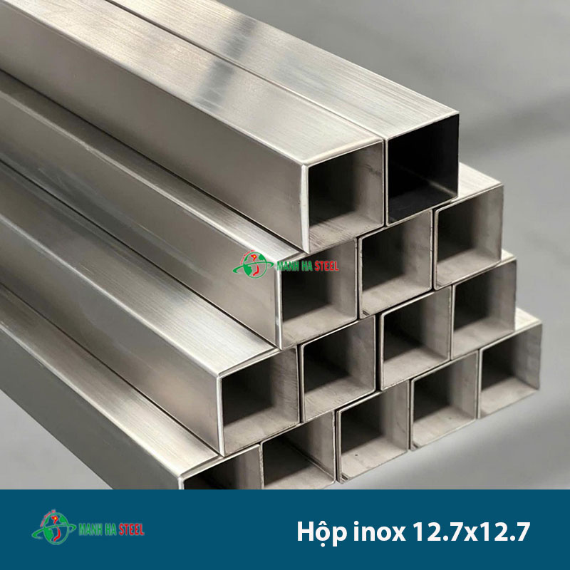 Hộp Inox Vuông Công Nghiệp 12.7x12.7 - Đại lý Inox Mạnh Hà