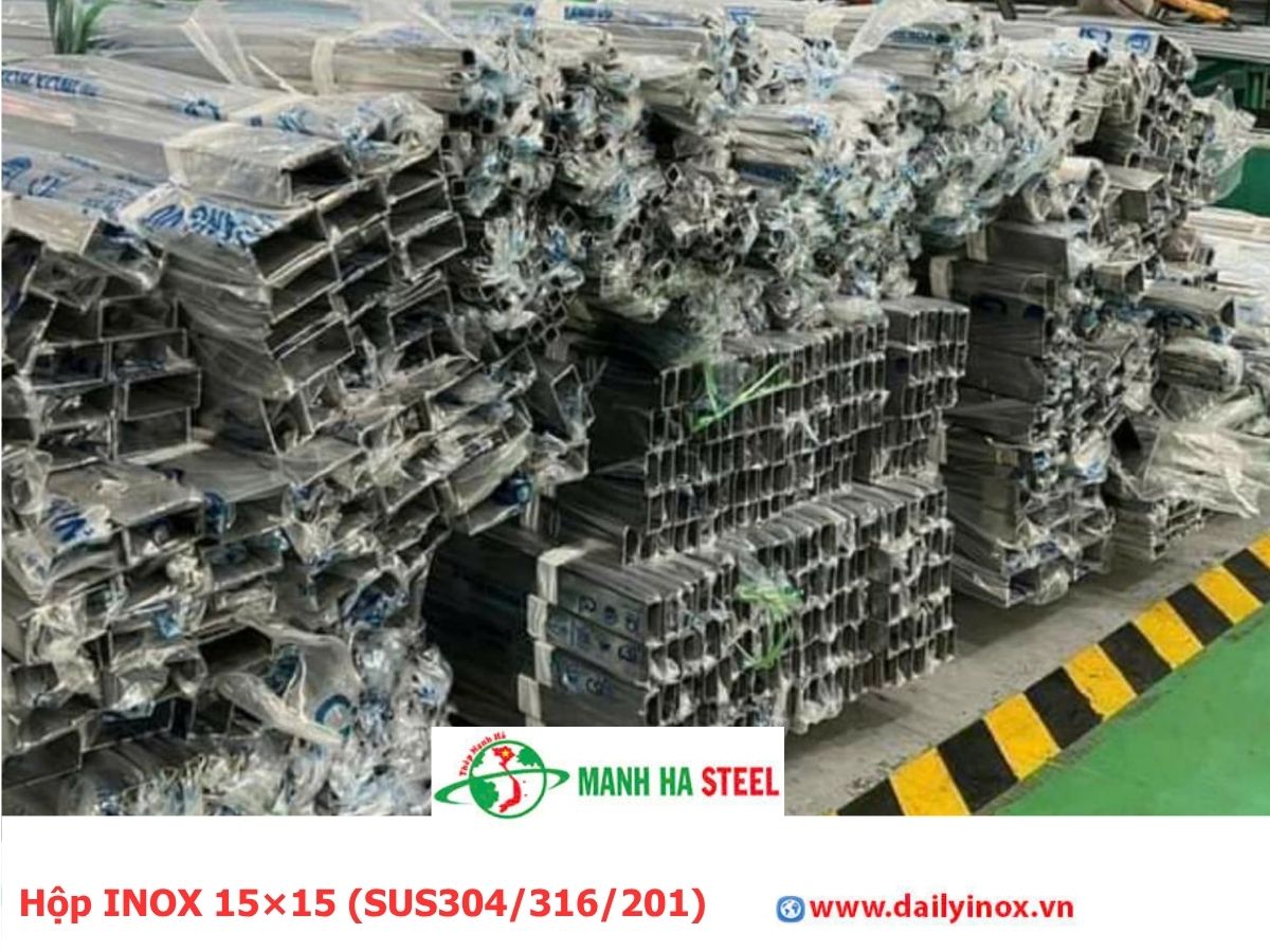 Bảng Báo Giá Hộp INOX 15×15 (SUS304/316/201)