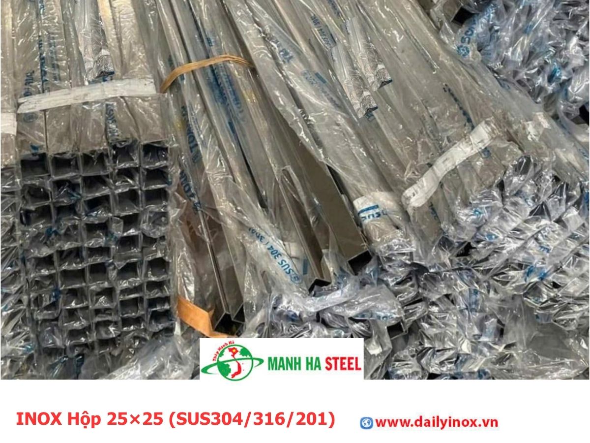 Bảng Báo Giá INOX Hộp 25×25 (SUS304/316/201)