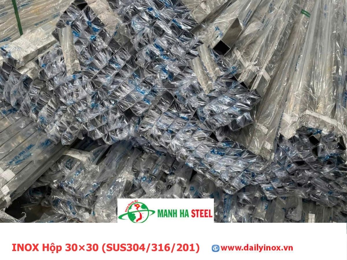 Bảng Báo Giá INOX Hộp 30×30 (SUS304/316/201)