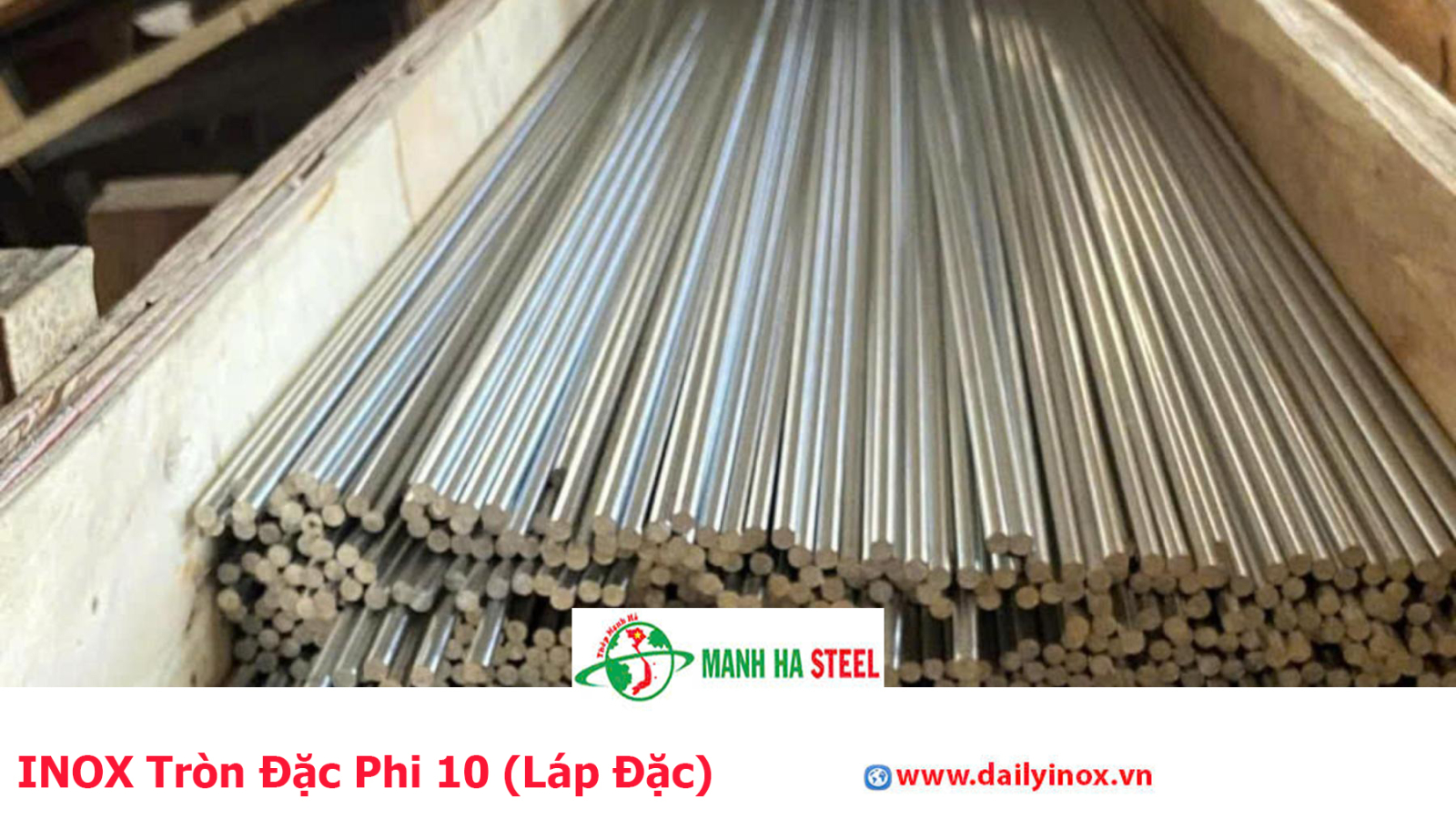 Bảng Báo Giá INOX Tròn Đặc Phi 10 (Láp Đặc)