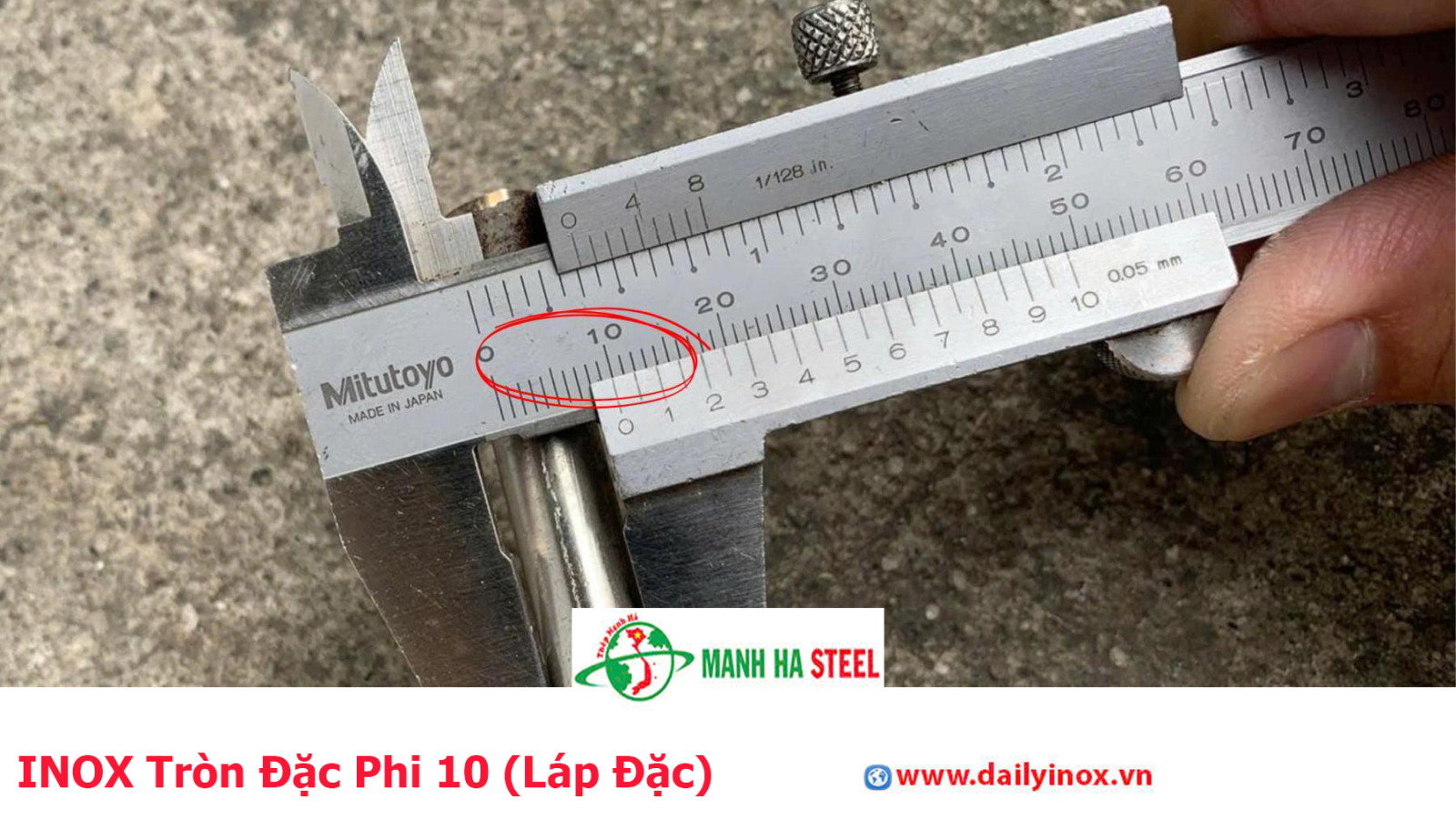 Bảng Báo Giá INOX Tròn Đặc Phi 10 (Láp Đặc)