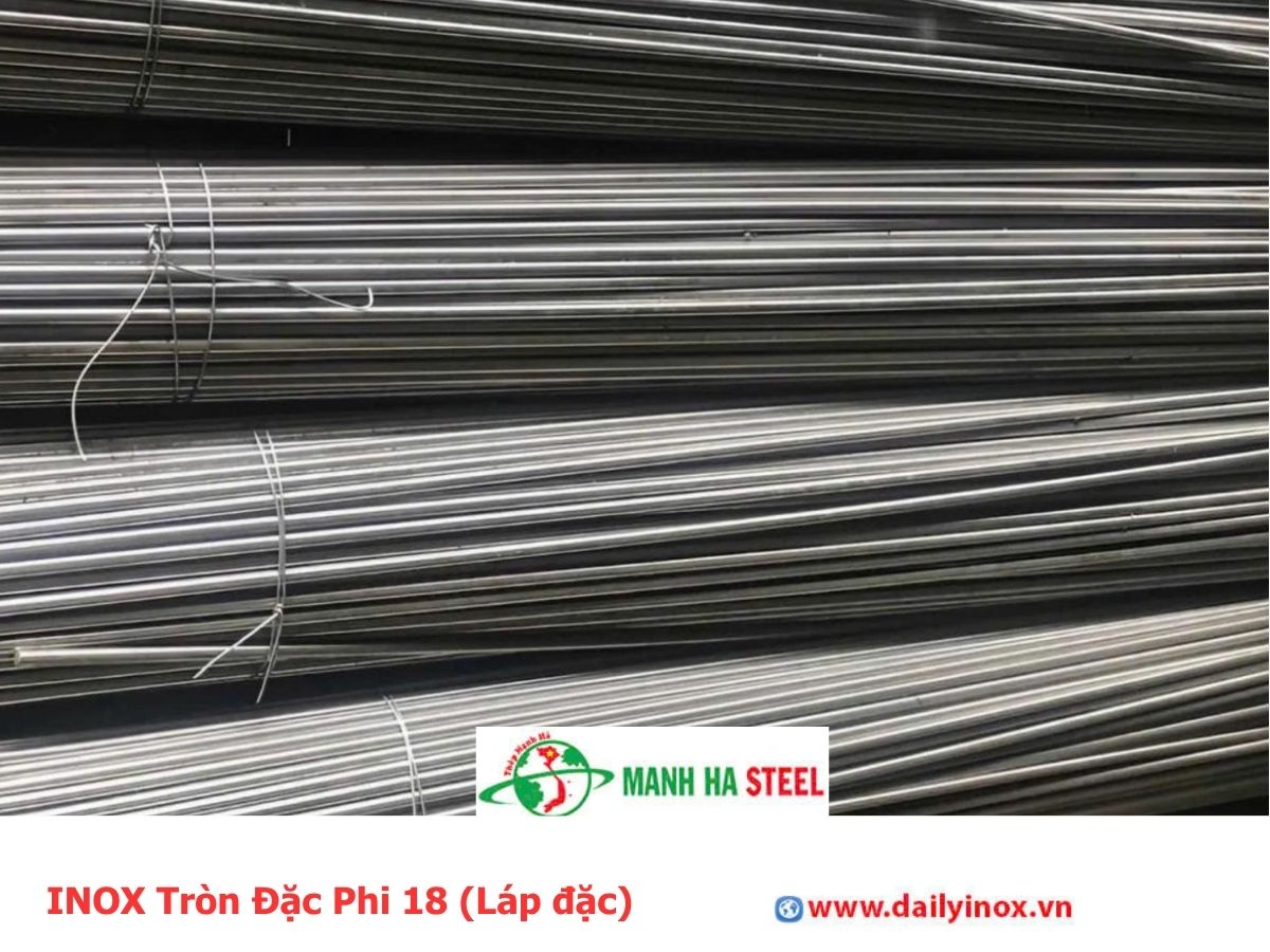 INOX Tròn Đặc Phi 18 (Láp đặc)