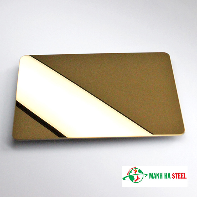 Bảng báo giá Inox vàng bóng - Mirror Gold Stainless steel