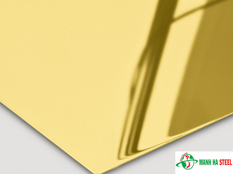 Bảng báo giá Inox vàng bóng - Mirror Gold Stainless steel