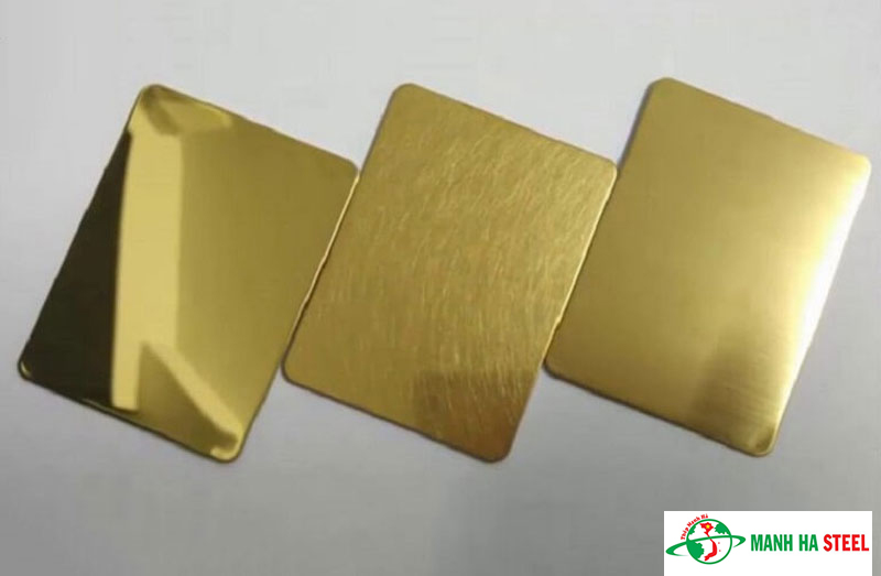 Bảng báo giá Inox vàng bóng - Mirror Gold Stainless steel