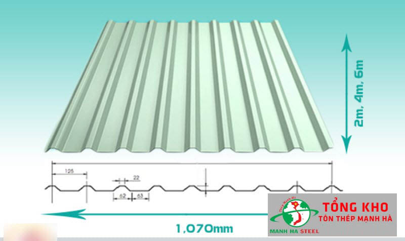 Bảng Báo Giá Tôn 9 Sóng Vuông