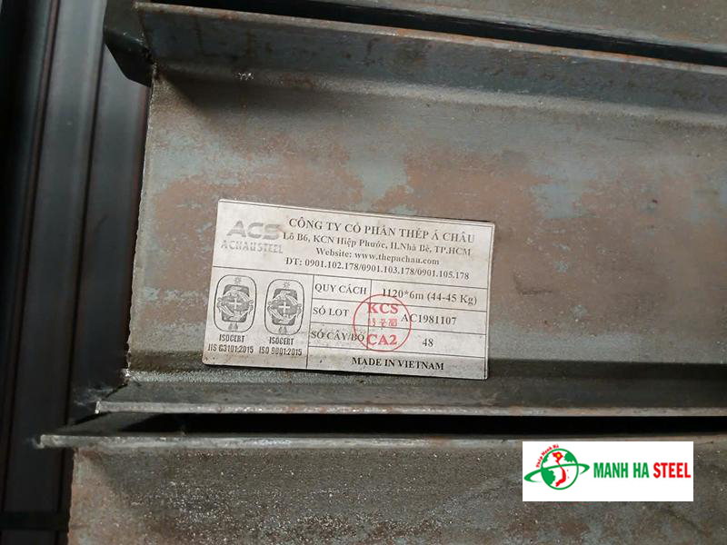 Bảng Báo Giá Thép hình I - Đại lý inox Mạnh Hà