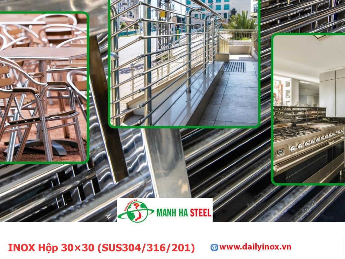 Bảng Báo Giá INOX Hộp 30×30 (SUS304/316/201)