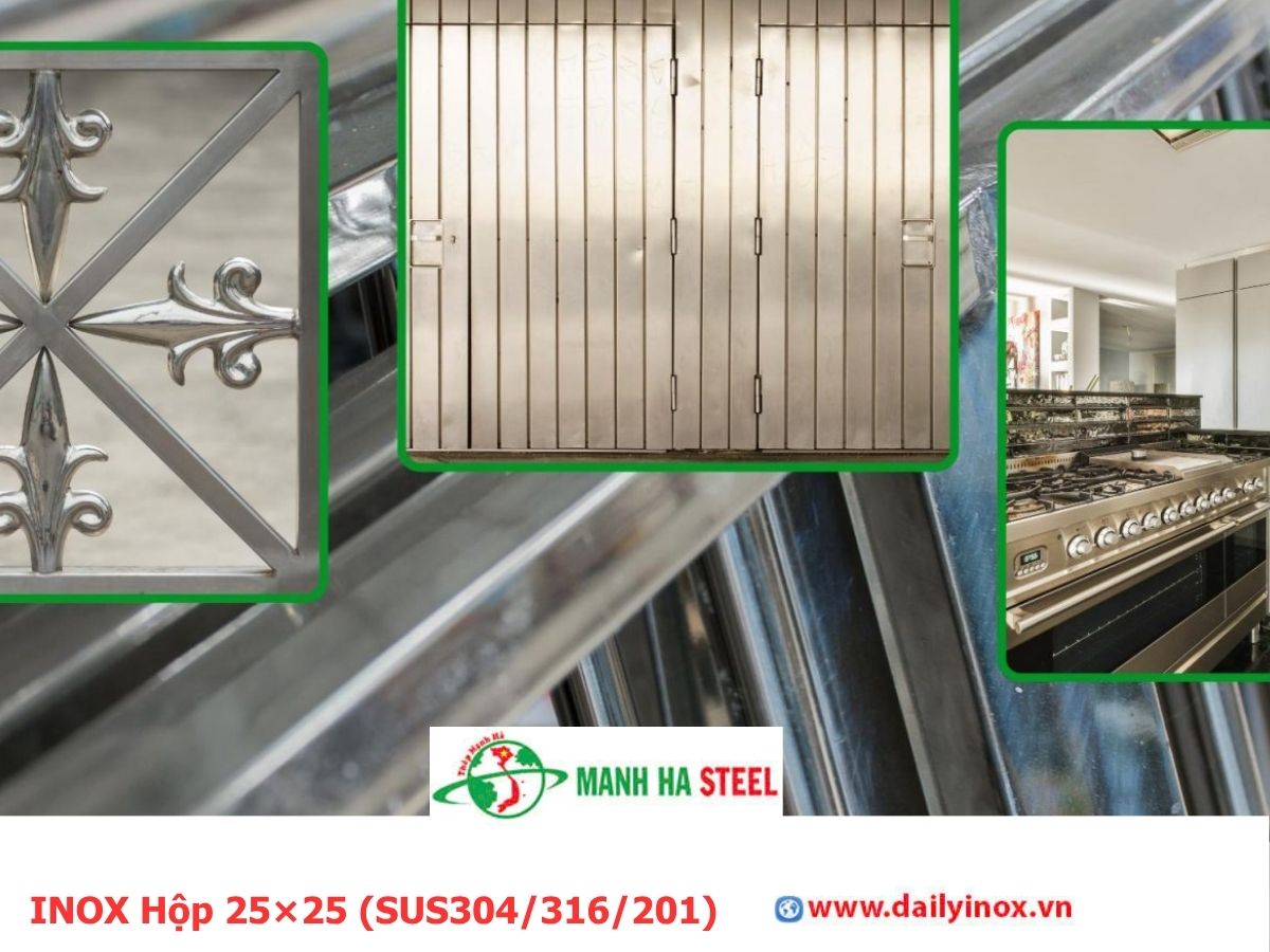 Bảng Báo Giá INOX Hộp 25×25 (SUS304/316/201)