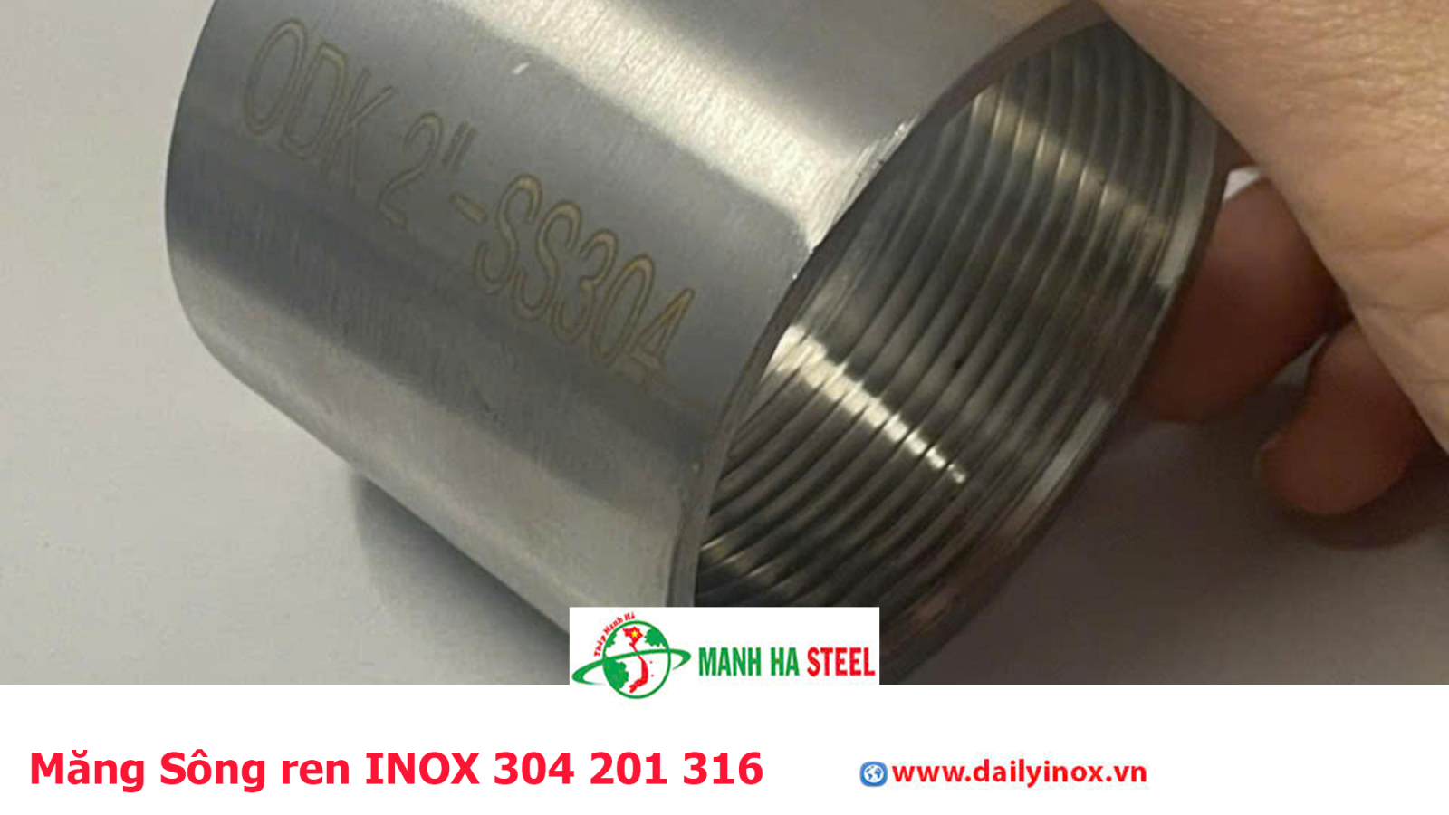 Măng Sông ren INOX 304 201 316