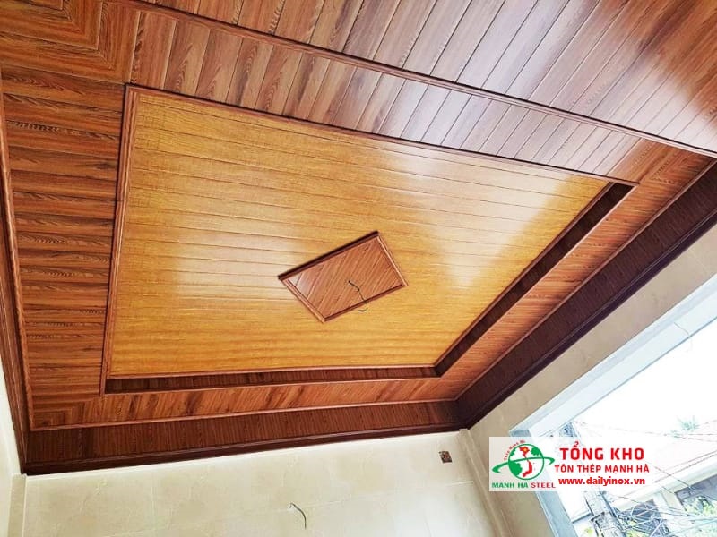 Bảng Báo Giá Tôn La Phông Giả Gỗ, Vân Gỗ