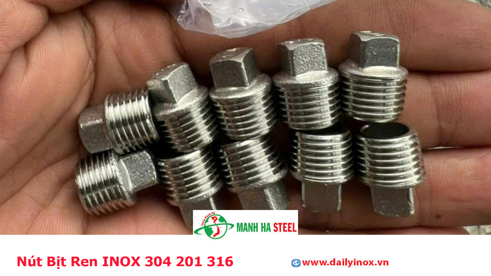 Nút Bịt Ren INOX 304 201 316