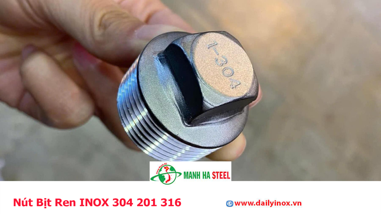Nút Bịt Ren INOX 304 201 316