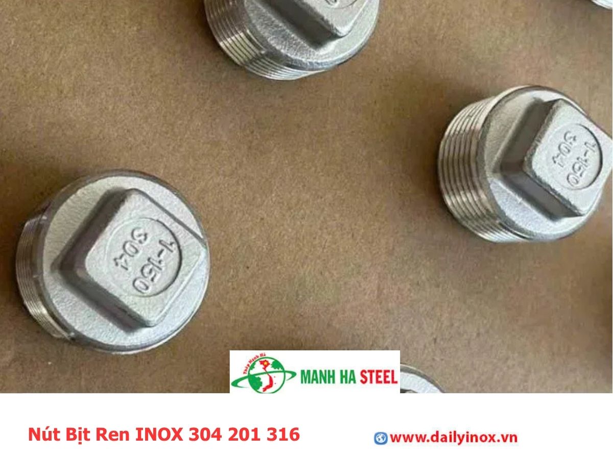 Nút Bịt Ren INOX 304 201 316